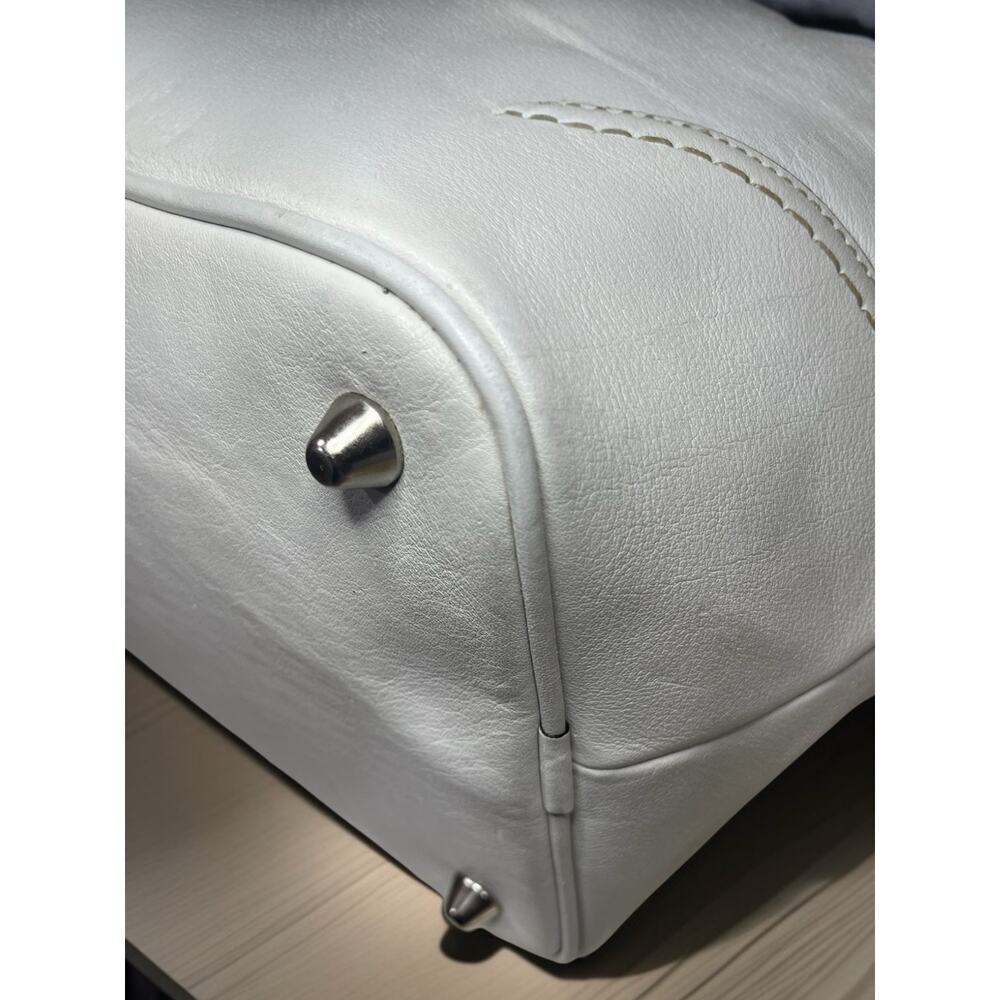 Y2K Coach F11345 Hamptons Leather Striped Satchel Bag & Mini Signature Wristlet - Picture 13 of 16
